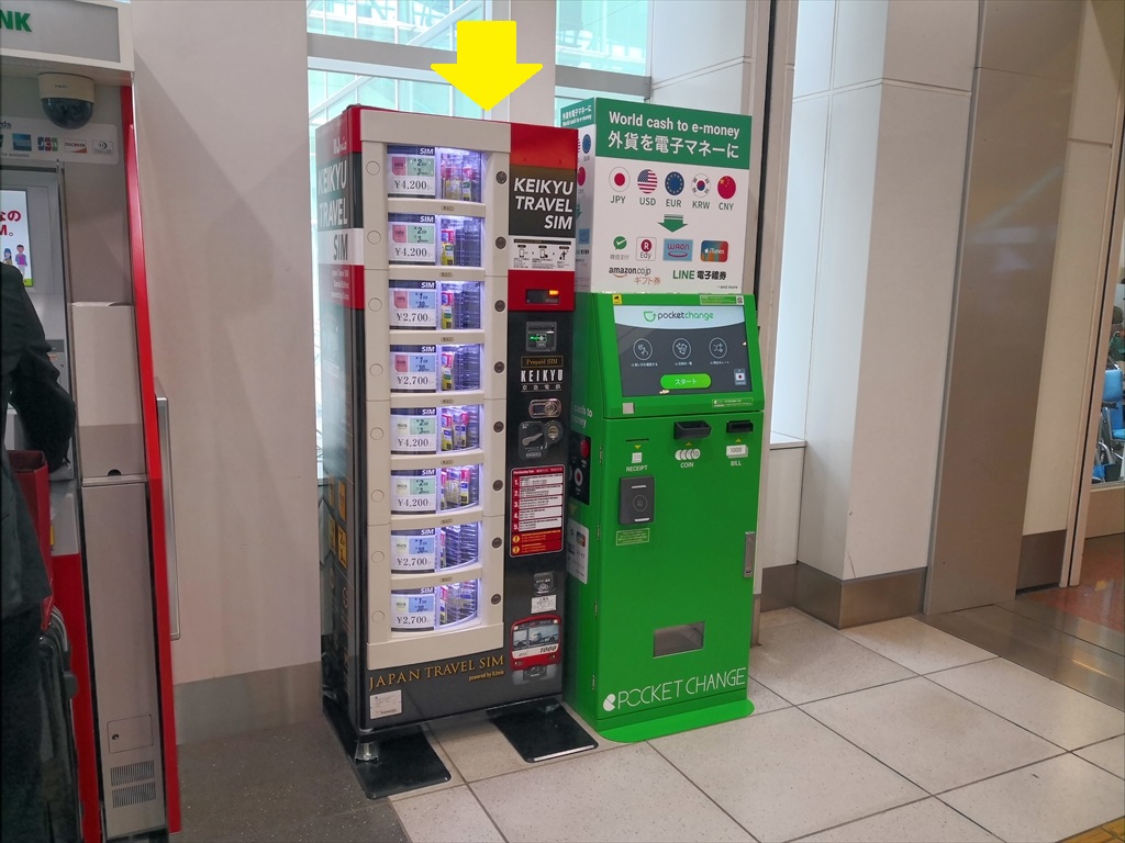 Prepaid SIM cards which can be got in Haneda International Terminal